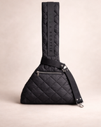 Bob & Scottie luxe hondendraagtas zwart voor kleine honden en puppy's