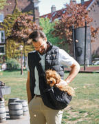 Bob & Scottie luxe hondendraagtas zwart voor kleine honden en puppy's 